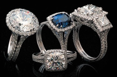 {Non-traditional Engagement Rings: What the Sapphire Symbolizes} || The Pink Bride www.thepinkbride.com || Image courtesy of the Diamond Brokers of Memphis website