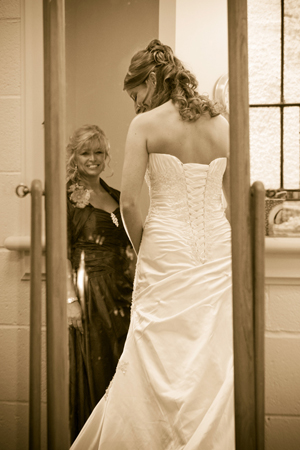 mother of the bride in white