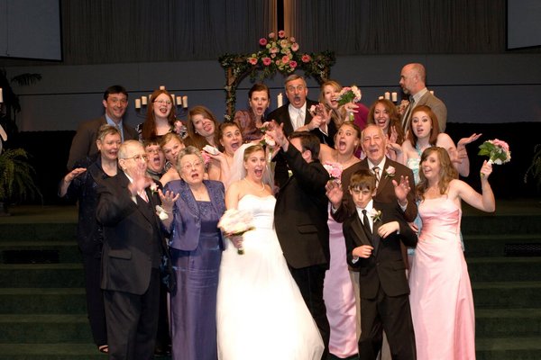 Mother of the bride wearing clearance white