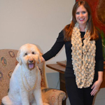 Memphis wedding planner Betsy McKay and her labradoodle Sandy Paws | The Pink Bride {Why Hiring a Wedding Planner Isn’t Just a Splurge}