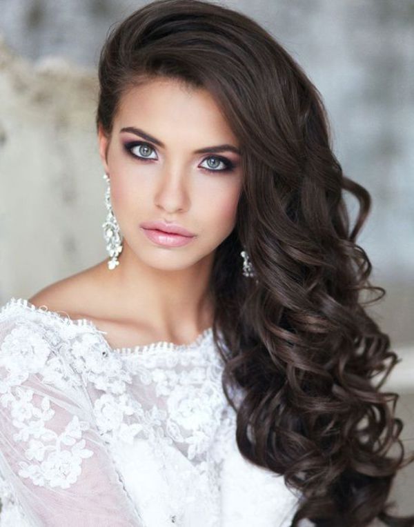 Wedding Hairstyle One Side | Wedding hair side, Side swept hairstyles, Side  hairstyles