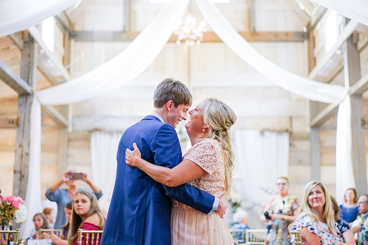 Mother Son Dance in Barn | 10 Mother Son Dance Songs That Will Melt Your Heart | photo by Kadee's Approach Photography | The Pink Bride® www.thepinkbride.com